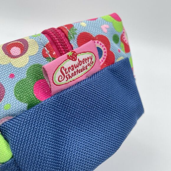 Vintage 2004 Strawberry Shortcake Backpack & Coin Pouch Kids School Bag Flowers - Picture 10 of 14
